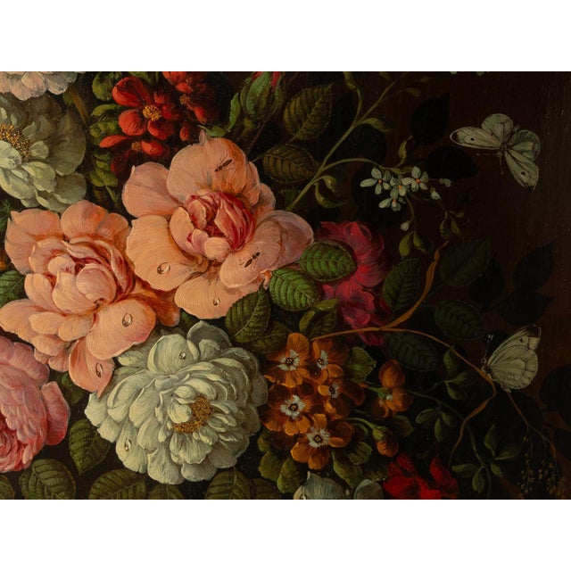 Floral Still Life by Oskar Denner, Oil on Panel, 67cm x 77cm Width: 67 cm Height: 77 cm Depth: 4 cm This piece has been...