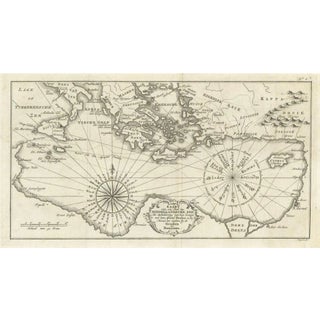Dutch Map of the Region Around the Mediterranean Sea, 1773 For Sale
