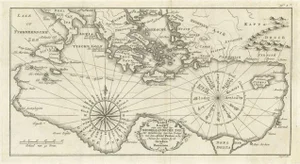 Dutch Map of the Region Around the Mediterranean Sea, 1773