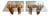 1970s Pair Danish Modern Sculptural Teak End Tables For Sale