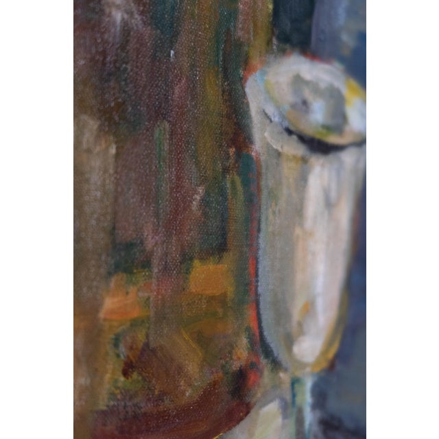 1990s Vintage Still Life Oil Painting by Unknown Artist For Sale - Image 10 of 10