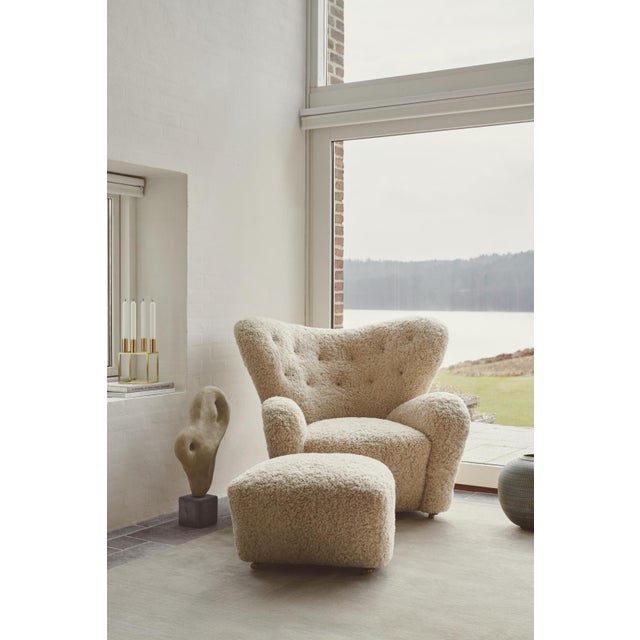 Mogens Lassen Dark Grey Natural Oak Hallingdal the Tired Man Footstools by Lassen, Set of 4 For Sale - Image 4 of 8