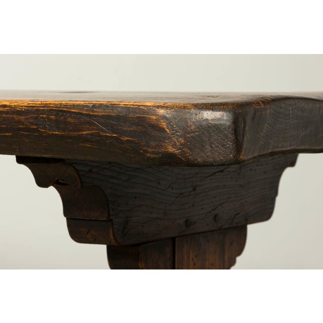 18th Century French Provincial Oak Refectory Trestle Dining Table For Sale - Image 10 of 18