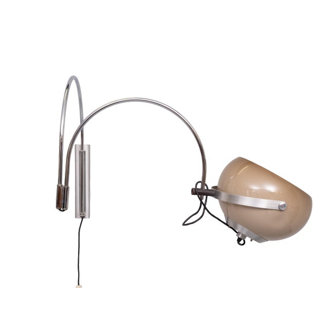1970s Space Ace Double Arc Wall Lamp from Dijkstra Lampen, 1970s For Sale - Image 5 of 11