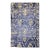 Vintage Moroccan Rug, Hand-Knotted Wool, All-Over Geometric Pattern, Blue & Ivory, 6’ X 9’ For Sale