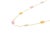 Art Deco 5.35 Carats Rainbow Sapphire 18k Gold Chain Link Necklace by VRJewels For Sale - Image 3 of 15