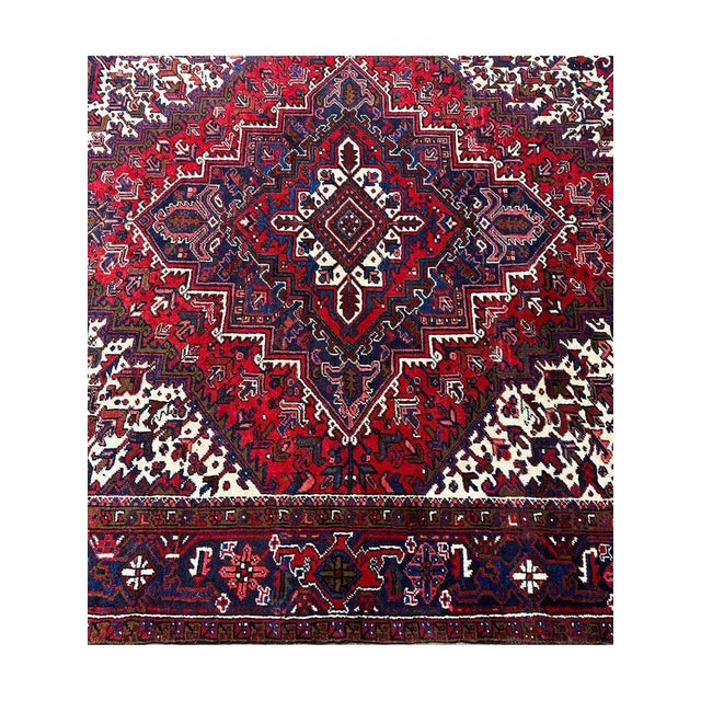 8x10 Old Persian Heriz Area Rug - 501974 For Sale - Image 11 of 11