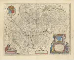 Map of France by Willem Blaeus, 1650