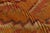 Gold 1950s Mid-Century Berber Rug Gold Diamond Pattern Moroccan Rug For Sale - Image 8 of 9