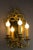 Brass and Bronze 3-Arm Mirrored Girandole Sconce, 1920s For Sale - Image 6 of 16
