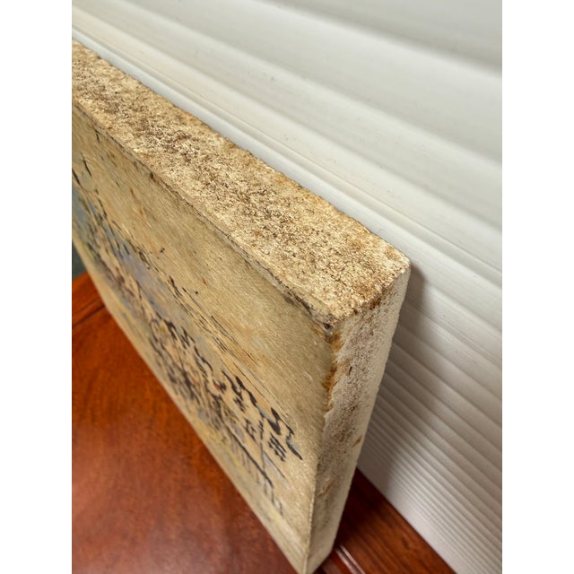 Wood Viking Leon Abstract Art of San Francisco on Cork Board, Mid 20th Century For Sale - Image 7 of 12