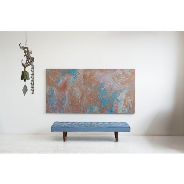 Blue Richard Mann Monumental Psychedelic Painting 1975 For Sale - Image 8 of 10