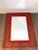 Mid 20th Century French Modern Red Enameled Iron Mirror For Sale - Image 9 of 11