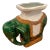 Mid Century Green Elephant Garden Stool Asian Large Ceramic Garden Seat For Sale