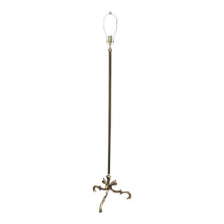 1940s Vintage French Art Deco Maison Jansen Solid Bronze Lamp For Sale