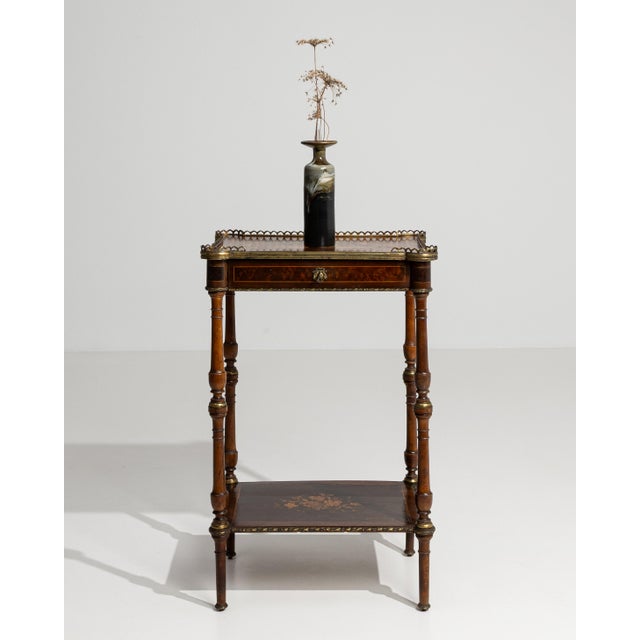 Napoleon III Two-Tier Side Table, Second Empire Style, France, 19th Century For Sale - Image 10 of 15