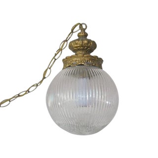 Hollywood Regency Swag Pendant Lamp - A Pair For Sale