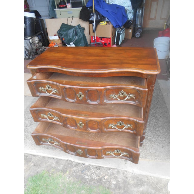 French Baker Furniture French Provincial Louis XV Style Bachelor Chest of Drawers For Sale - Image 3 of 6