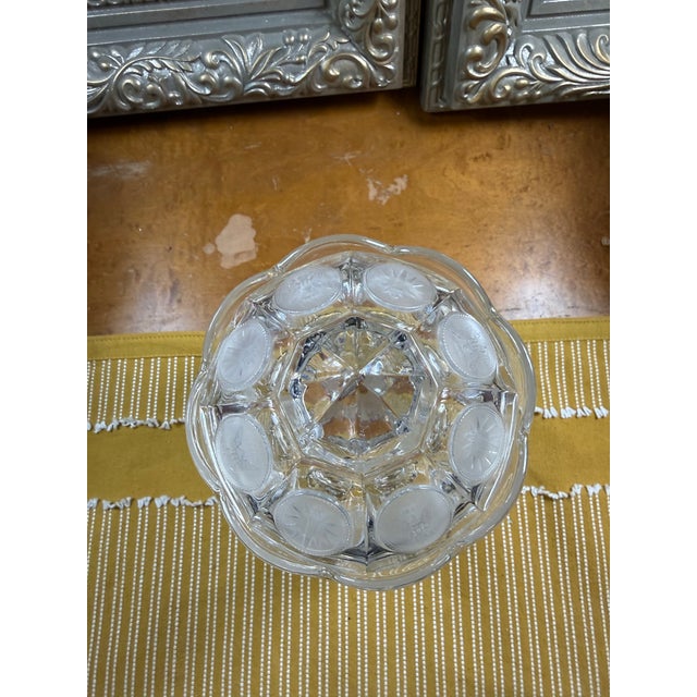 1970s Vintage Fostoria 'Coin Glass' Pattern Candy Dish, For Sale - Image 5 of 11