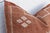 Moroccan 24" Terracotta Star Moroccan Silk Pillow For Sale - Image 3 of 7