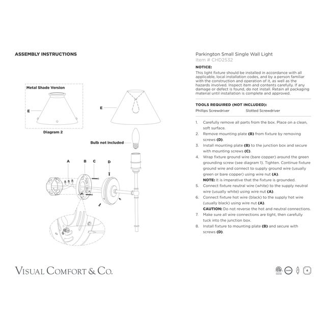 Visual Comfort Chapman & Myers for Visual Comfort Signature Parkington Large Tail Sconce in Bronze For Sale - Image 4 of 5