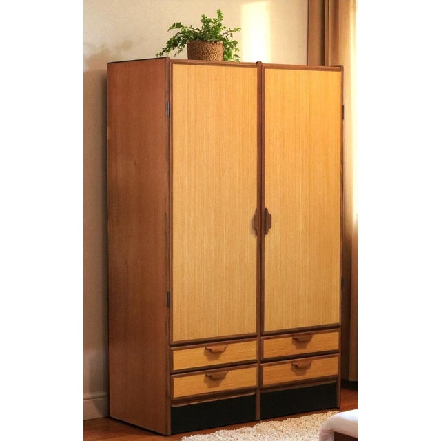 Vintage Danish Wardrobe in Teak and Oregon Pine by Gunni Omann for Omann Jun, 1960s For Sale - Image 15 of 16