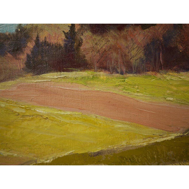 Alpine Landscape, 1940s, Oil on Canvas For Sale - Image 13 of 17