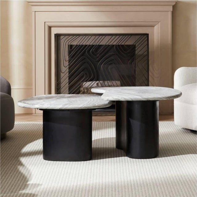 Industrial Arteriors Home Melt Coffee Tables, Set of 2 For Sale - Image 3 of 12