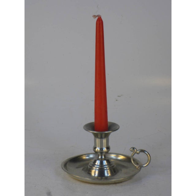 Candle Holder Vintage Holland Pewter Historical Reenactment Cosplay Theater For Sale - Image 4 of 12