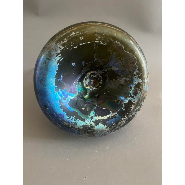 Extremely Rare French 17th Century Brandy Bottle. Hand-blown with an extraordinary effervescent patina. Found on a...