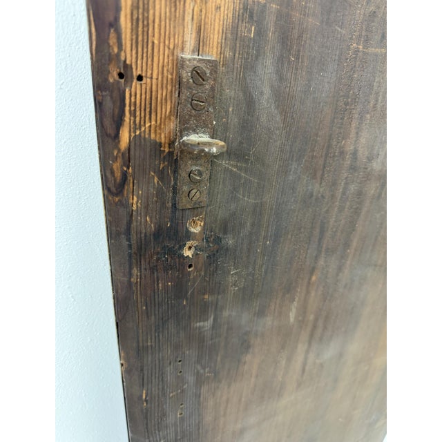 Art Deco Italian Beveled Wall Mirror with Brass Accessories, 1940s For Sale - Image 10 of 12