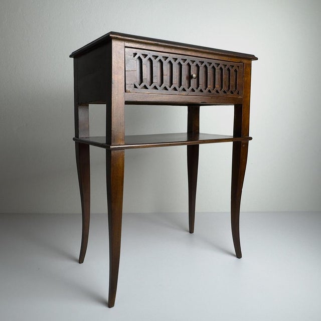 Vintage Wooden Nightstand, Italy, 1970s For Sale - Image 14 of 18