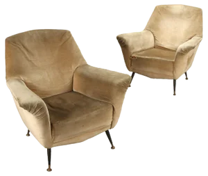 Armchairs from Poltrone, 19560s, Set of 2