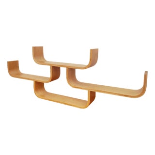 Czechoslovak Plywood Shelf by Ludvik Volak for Drevopodnik Holesov, 1960s For Sale