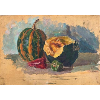 Still Life Oil Painting, Ukrainian Artist Sokolovsky, 1960s For Sale
