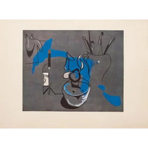 1947 After Francisco Bores, "Still Life" First Edition Period Parisian Offset Lithograph