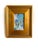 Two original mini paintings by Jessalin Beutler in a set with matching coppery gold frames. Artwork is mixed media on...