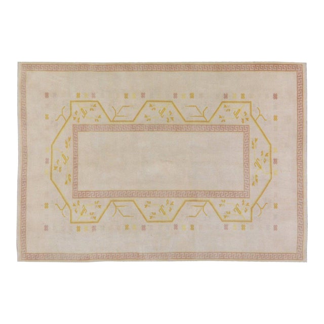 Vintage Turkish Anatolian Hand Knotted Wool Rug, 5'2'x7'9'' For Sale