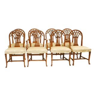 Hepplewhite Dining Chairs in Mahogany, Set of 8 For Sale