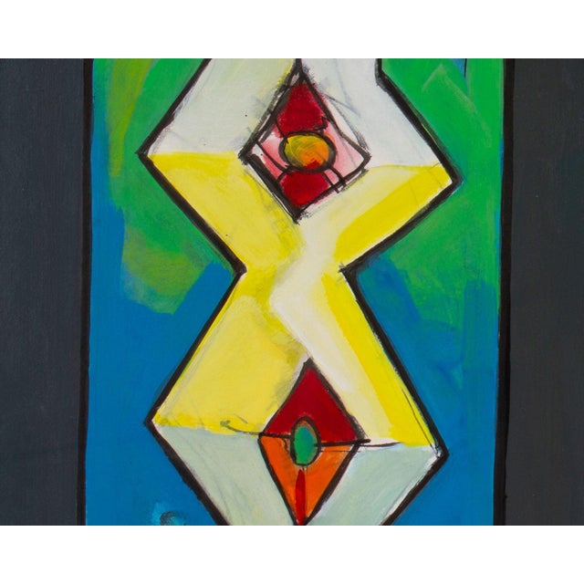 Abstract Mixed Media Painting by James L. Bruch For Sale - Image 4 of 9