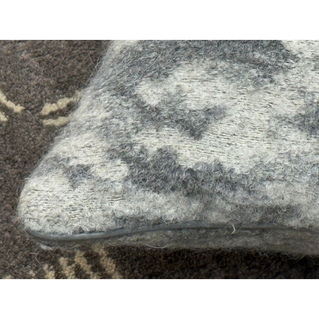 Abstract Bespoke Alpaca Wool Throw Pillows, Pair For Sale - Image 11 of 12
