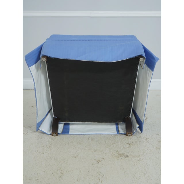 Kindel Blue Upholstered Boudoir Chair For Sale - Image 16 of 18