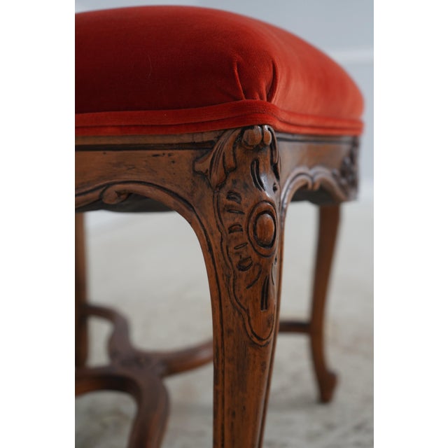 Set of 6 French Louis XV Walnut Cane Back Dining Chairs For Sale - Image 16 of 18