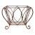 Vintage Mid-Century French Style Wrought Iron Scroll Magazine Rack For Sale