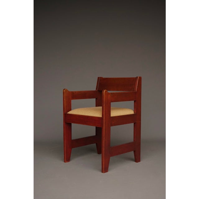 A Dutch modernist chair in the Hague School/Art Deco style.