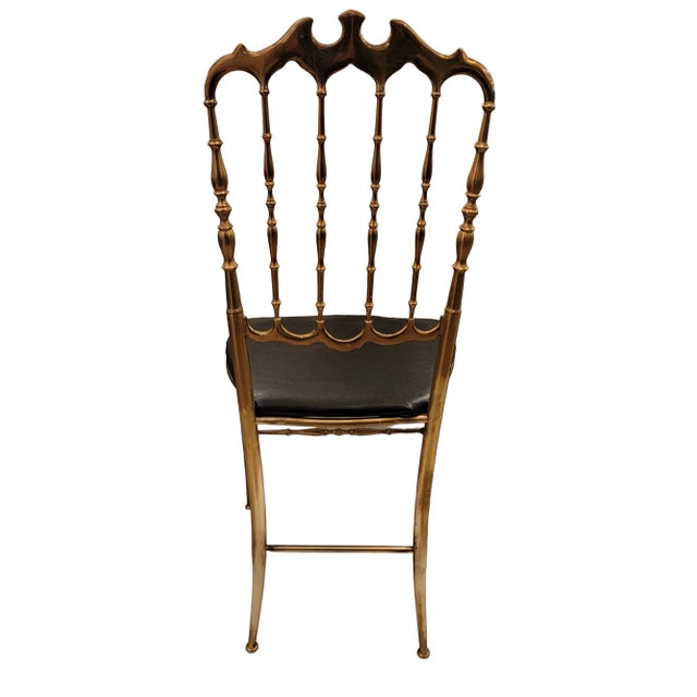 1960s Brass Italian Chiavari Chair For Sale - Image 4 of 7