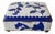 Chinese Blue and White Cloisonne Box For Sale