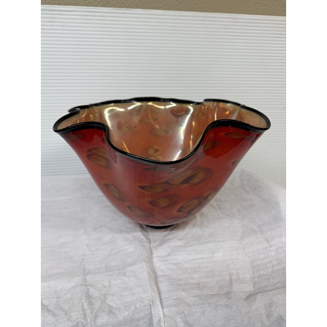 Contemporary Cohn-Stone Studios Scalloped Edge Bowl For Sale - Image 3 of 12