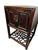 Antique Chinese Wood Cabinet With Decorative Fretwork Cracked Ice on Base For Sale - Image 10 of 12