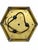 Modern Vintage Octagonal Brass Beveled Glass Ceiling Light Flush Mount For Sale - Image 3 of 6
